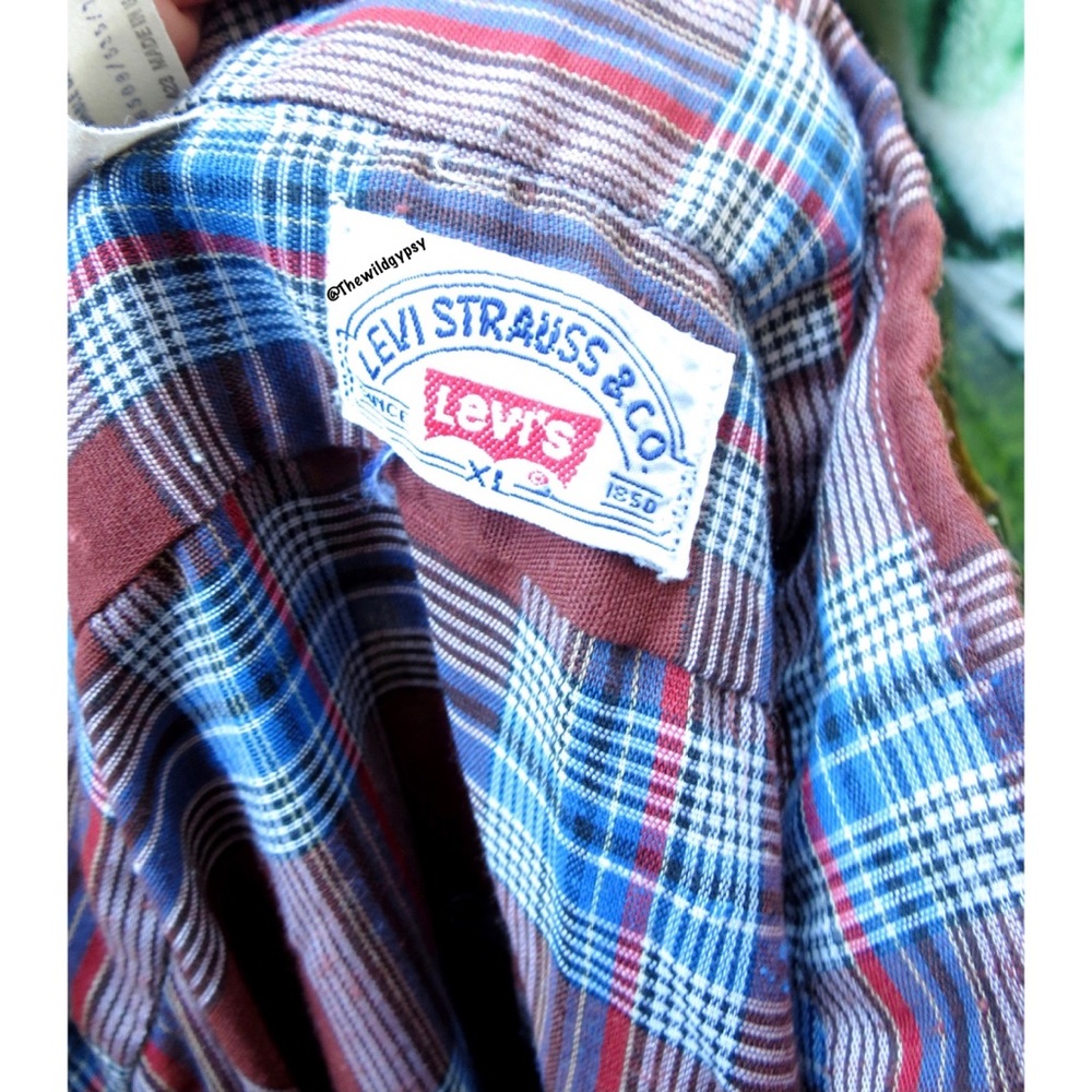 Vintage Levi’s oversized plaid boyfriend flannel 🍂 - Picture 5 of 6